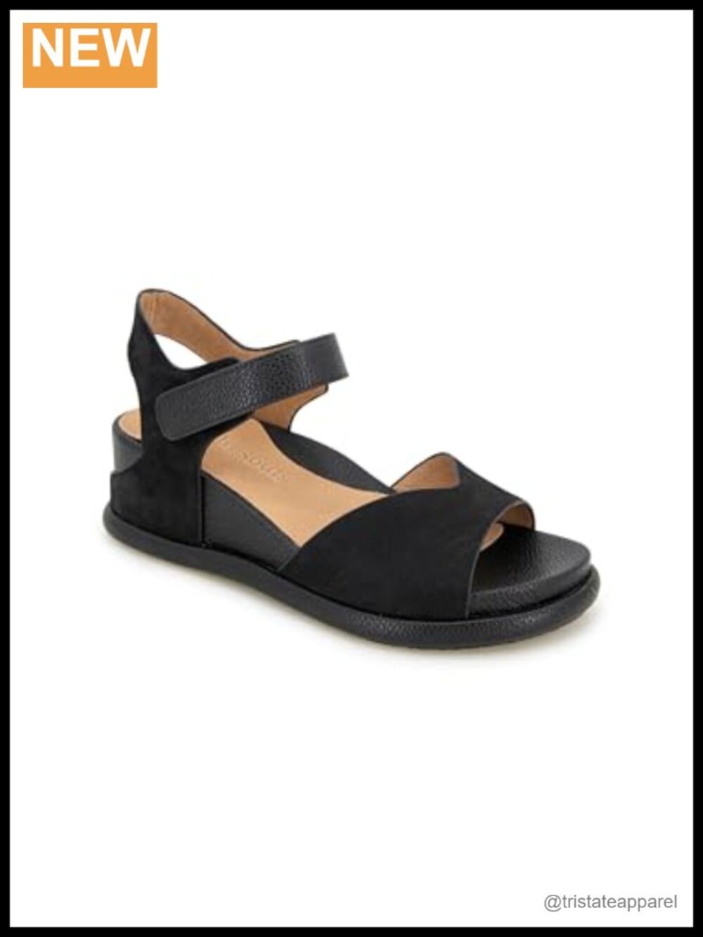 Gentle Souls Jalleen Leather Wedge Sandals Comfort Ankle Strap Casual